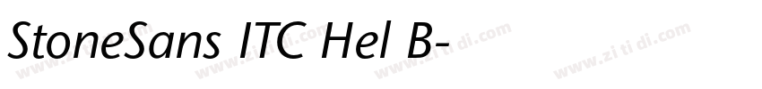 StoneSans ITC Hel B字体转换 StoneSans ITC Hel B字体转换